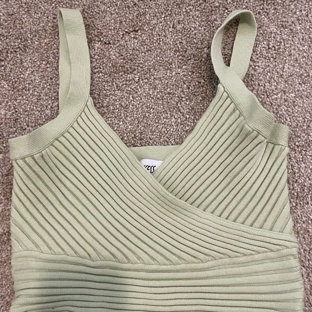 Princess Polly Arlene Top Green Size XS/S